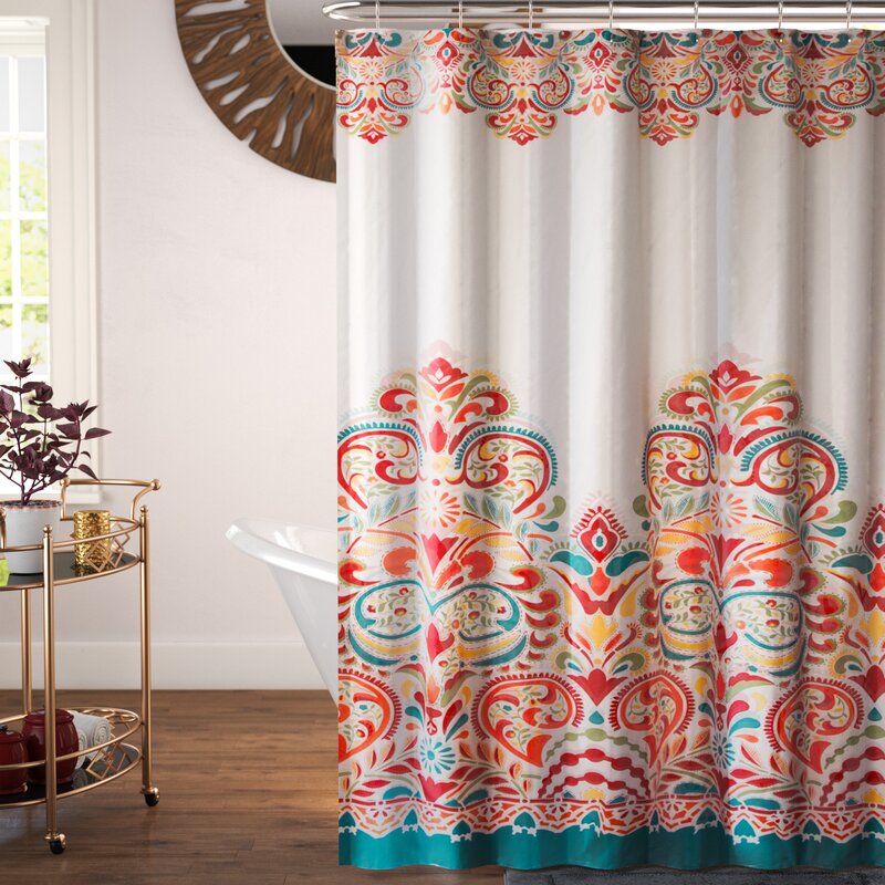 World Menagerie Damask Single Shower Curtain And Reviews